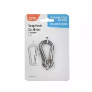 Taskmaster 5 x 50mm 316 Stainless Steel Snap Hook - 2X2=4 Pack - Australia Brand