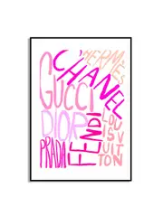 [Namly Design] Fashion Brand Names Poster