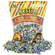 Alberts Sour Fruit Chews Assorted Flavors | 240 Candies Per Bag