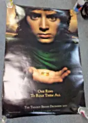 LORD OF THE RINGS ONE RING TO RULE THEM ALL 27X40 DOUBLE SIDED MOVIE POSTER