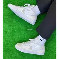 在飛比找蝦皮購物優惠-Sacai x Nike Blazer Low 雙勾 白色 