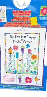 NIP Iron On Transfers Set of 2 Fashion Birdhouses 58210 Create Your Own Made USA
