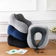Memory Foam U-Shaped Travel Pillow Neck Head Back Support Cushion 6 Colors