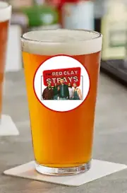 The Red Clay Strays - Rock and Roll - 16oz Pint Beer Glass Pub Barware 253