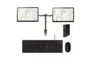 Lenovo M710q Tiny Bundle Desktop i5-7400T 3.0GHz 256GB 8GB RAM + Dual 24" Monitor | Refurbished
