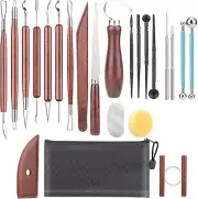 23PCS Clay Tools Sculpting, Ceramic & Pottery Sculpting