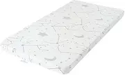 Comfibloom Memory Foam Crib/Cot Mattress, Two-Sided Baby Mattress, Washable and Waterproof Cover, for Infant and Toddler,130 x 70 x 7.62 cm