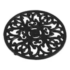 Round Cast Iron Trivet 6.7Inch Iron Heat-Insulation Trivet Non-Slip1856
