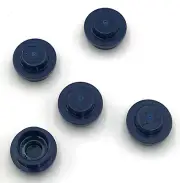 Lego 5 New Dark Blue Plates Round 1 x 1 Stud Pieces