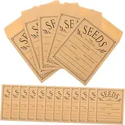 ROMISBABA 50pcs Seed Envelopes Packets Reusable Mini Envelopes for Storing Seeds Easy to Seal Vegetable Seed Bags