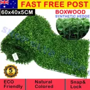 Artificial Boxwood Hedge Fake Vertical Garden Green Wall Ivy Mat Fence 10PCS
