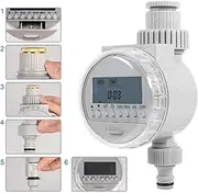 Sprinkler Timer, Water Sprinkler Timer, Automatic Watering System for Plants, 1Pc Solar Power Home Garden Auto Water Saving Irrigation Controller LCD Digital Watering Timer