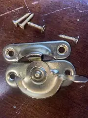 Sliding Window Sash Lock Brass Finish Lot Of 14