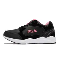 在飛比找蝦皮商城優惠-Fila 慢跑鞋 J814V 黑 粉紅 女鞋 大童鞋 中童鞋