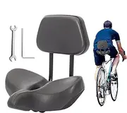 Seat Cushion - Hollow Breathable Saddle, Saddle Pad | Breathable Pu Leather Soft Back Rest Cushion, Height-Adjustable Seat Non-Slip Saddle Seat for Tricycle, Mountain, 10.62 X 12.59in