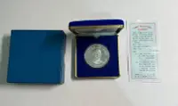 在飛比找Yahoo!奇摩拍賣優惠-JA105 總統 民國75年蔣公百年誕辰紀念銀幣 重27g盒