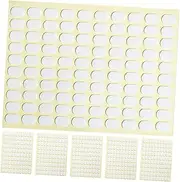 OFFIGAM 6Sheets Double Sided Nail Stand Stickers Transparent Adhesive Nail Forms for French Tip Guide Easy Application for Manicure Art for Creative Nail Designs