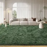 FinRèc 8x10 Fluffy Green Rugs for Living Room Bedroom, Soft Indoor Fuzzy