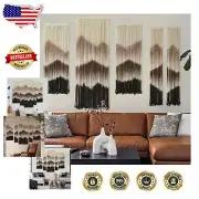 Stunning Handmade Macrame Wall Hanging - 5-Pcs Boho Fiber Art for Living Spaces