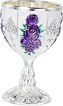 PRETYZOOM Decorative Retro Metal Wine Goblet Vintage Style Cocktail Cup for Halloween Parties Goblet for Home Decor Events Drinkware