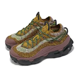 Nike 休閒鞋 Wmns Air Max Flyknit Venture 女鞋 黃 紫 氣墊 緩衝 襪套式 FD2110-700