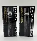 NEW 2X MAC Super Stack MICRO Brush Mascara Travel Minis 2.1ml/0.07oz Each AUThNT