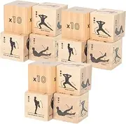 Toyvian 3 Sets Exercise Dice for Home Fitness Fun Workout Game Dice for Sports Training and Party Activities Compact and Portable Fitness