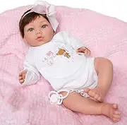 MARÍA JESÚS Reborn Baby Silicone Vinyl Reborn Doll 2 kg and Head Drop Effect Reborn Baby Girl Decorated with Redness Wrinkles and Blue Eyes Lifelike Baby Dolls Reborn Baby Dolls