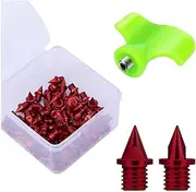 [Generic] 50 Pieces of Athletics Spikes, Replacement Spikes for Athletics Shoes, Athletics Running Spikes for Adults
