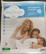 SERTA TWIN XL SLEEP TO GO ELITE MATRESS PROTECTOR WITH SCOTCHGARD