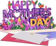 3D Pop-Up Mother's Day Card, Floral & Bird Layered Design, Handmade Happy Mother's Day Greeting with Envelopes and Note Card for Mom, Grandma, Wife, Stepmom, Mother-in-Law, Daughter, Sister