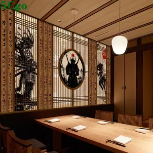 5Cgo 3D日本居酒屋壽司店牆布日式和風木紋背景牆浮世繪日料店裝飾壁紙專業設計師定制t622797668955