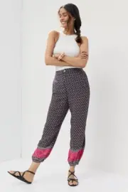 NWT Anthropologie Smocked Balloon-Leg Pants size 12