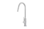 MEIR Piccola Round Pull Out Kitchen Mixer Tap - Dual Flow - Polished Chrome