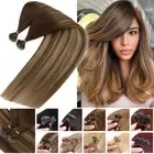 Nano Ring Loop Micro Bead Tip Remy Human Hair Extensions FULL HEAD Russian 200Gr
