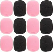 TOGEVAL 30pcs Microphone Windscreens Foam Covers For Headset Mics Mini Microphone Windscreen Covers For Headset