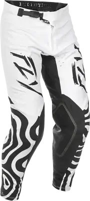 FLY Racing 2025 Evolution DST Abyss Offroad Motocross Pant White/Black