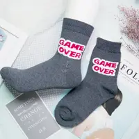 在飛比找蝦皮商城優惠-AHUA阿華有事嗎 韓國襪子 簡約純色條紋隱形襪 K0320