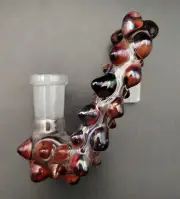 14mm Warm Metallic (Red Exotic) Glass Drop Down Attachment Adapter