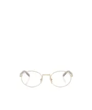 PRB55V oval-frame glasses 52 Nude