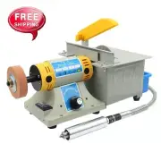 Upgraded Jewelry Polishing Machine 220V Rock Polisher Bench Buffer Home Bench