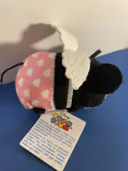 Tsum Tsum Valentine Mickey Mouse Cupid Wings Plush Disney Pink & White w/ Tags
