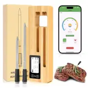 Bluetooth Probe Meat Thermometer Wireless Roast BBQ Turkey Kitchen Cooking