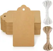 Kraft Paper Gift Tags with String,Blank Gift Tags 2X4 Inch,Christmas Gift Tags f