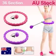 36 Knots Smart Hula Hoop Fitness Detachable Hoops Weight AU Stock Hoola Hoops