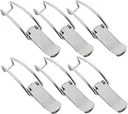 Cabinet Hardware 6pcs Spring Loaded Toggle Latch Push Latches for Cabinets Nickel Plated Strong Tensi