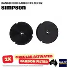 2x CARBON FILTER FOR SIMPSON RHN6S RANGEHOOD