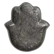 Crystal Wonderland Zinc Hamsa Hand Aluminium Bowl