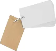 jojofuny 1Set Blank Cards Portable Note Cards for Learning of DIY Memo Cards Smooth for Easy Writing for Educational Projects and Creative Uses