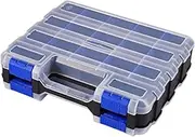ＡＷＨＡＯ Portable Equipment Storage Box Box Small Parts for Fishing Fishing Folding Partition, Blue